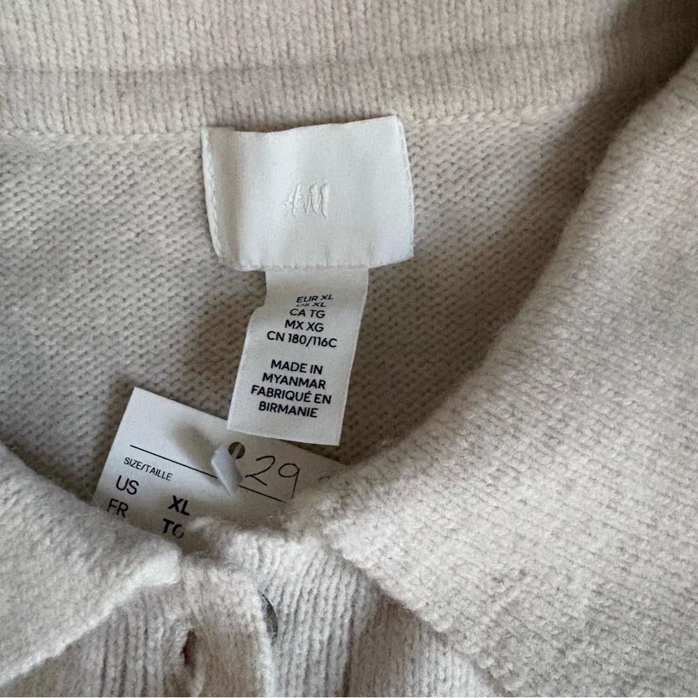 H&M Short Sleeved Cardigan with Collar - Picture 6 of 8